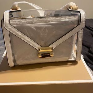 Michael Kors Clear Small Whitney Satchel